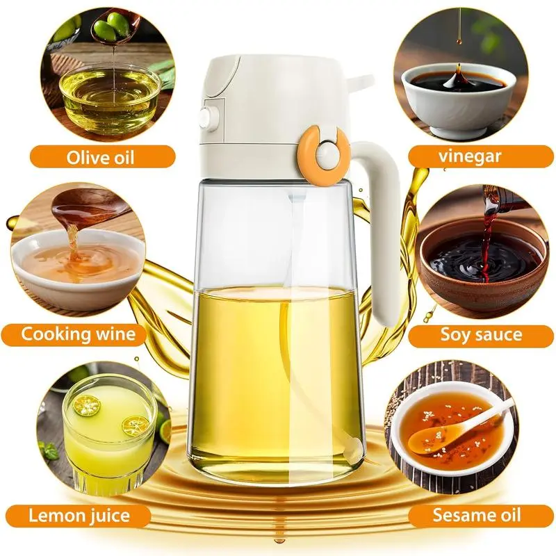 2-in-1 Olive Oil Sprayer Bottle - Image 3