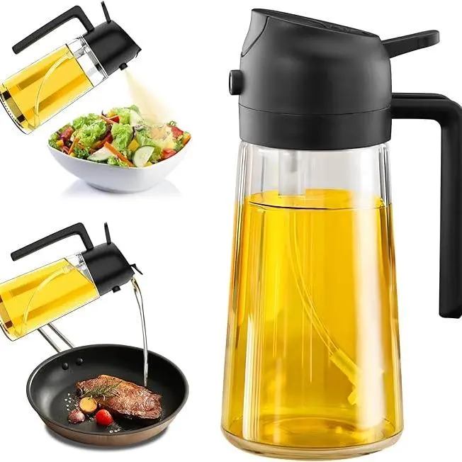 2-in-1 Olive Oil Sprayer Bottle