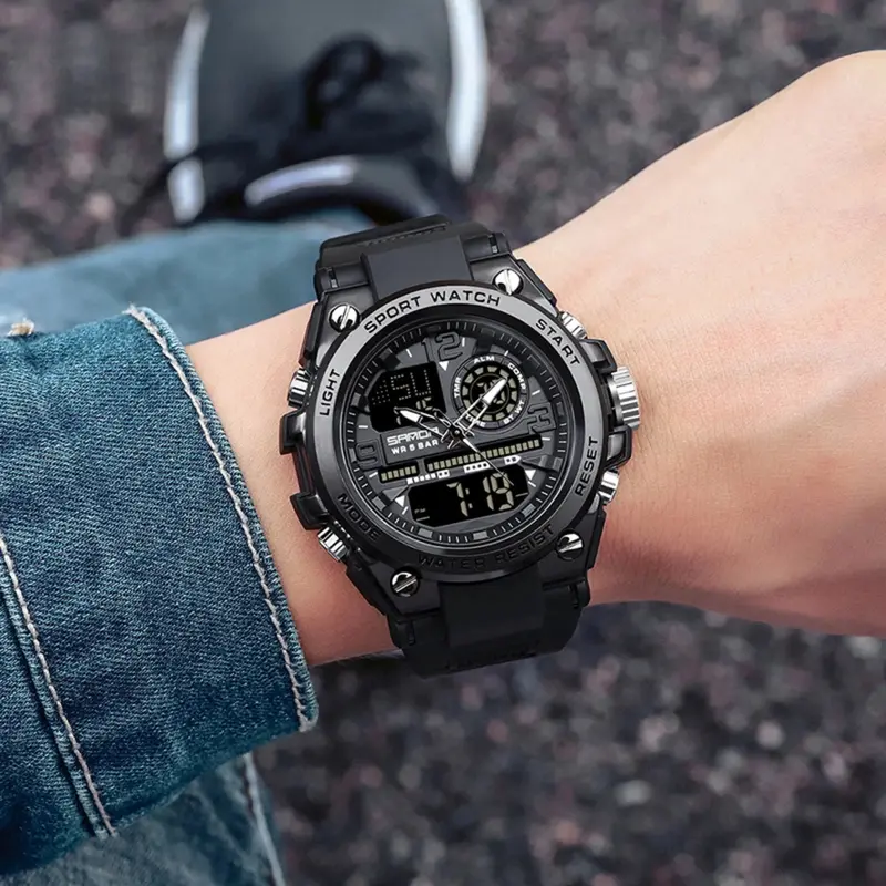 Men’s Dual Display Digital Sports Watch - Image 3