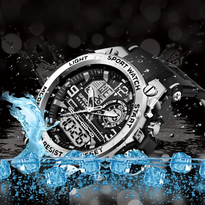 Men’s Dual Display Digital Sports Watch - Image 4