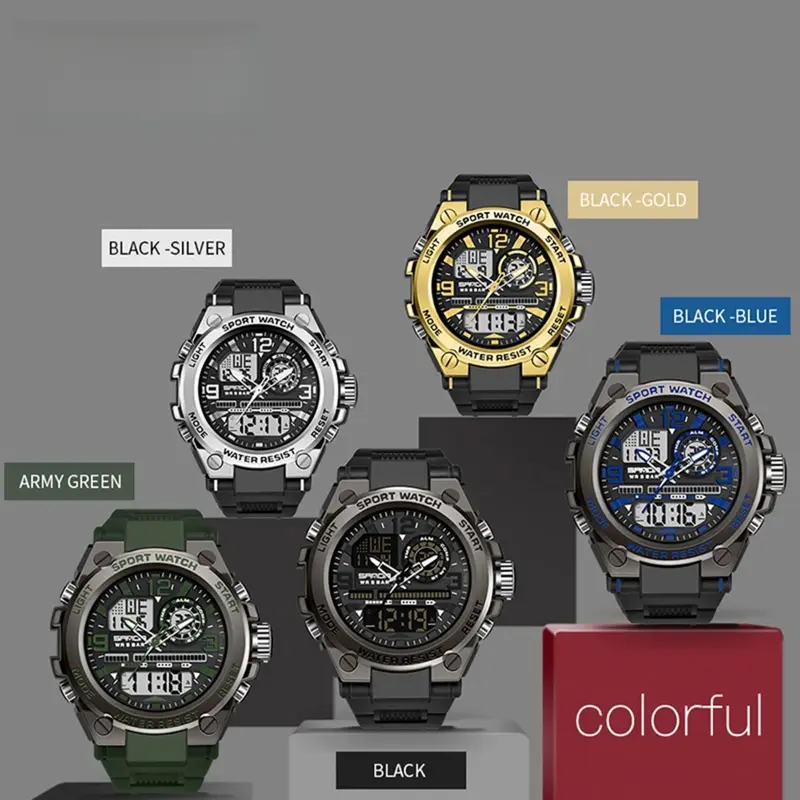 Men’s Dual Display Digital Sports Watch - Image 5